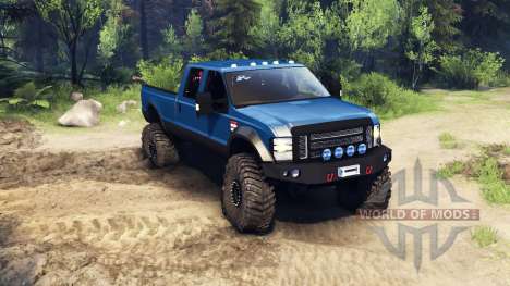 Ford F-350 Super Duty 6.8 2008 v0.1.0 blue pour Spin Tires
