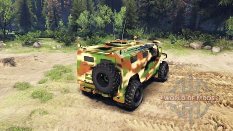 Le GAZ-2975 Tiger camo pour Spin Tires