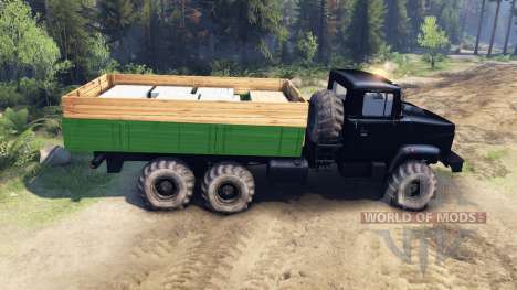 Le KrAZ-6322 Tuning pour Spin Tires