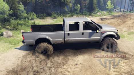 Ford F-350 Super Duty 6.8 2008 v0.1.0 silver pour Spin Tires