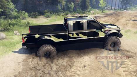 Ford F-350 Super Duty 6.8 2008 v0.1.0 camo pour Spin Tires