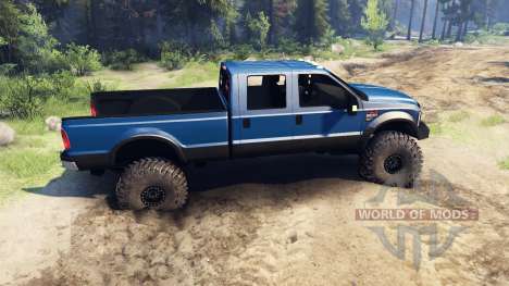 Ford F-350 Super Duty 6.8 2008 v0.1.0 blue pour Spin Tires