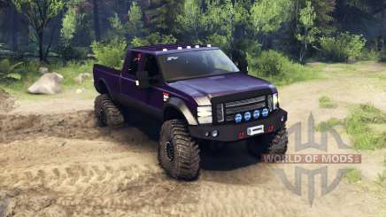 Ford F-350 Super Duty 6.8 2008 v0.1.0 purple pour Spin Tires