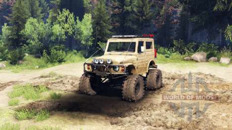 Suzuki Samurai LJ880 dirty desert tan pour Spin Tires