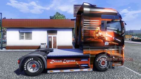 Farbe-Dream Express - LKW MAN TGX für Euro Truck Simulator 2
