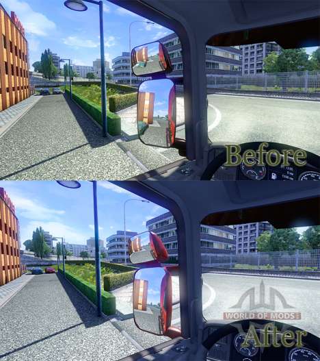 Miroirs pour Scania pour Euro Truck Simulator 2