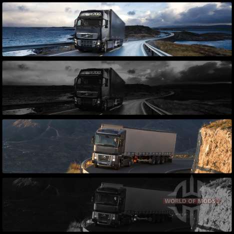 Les écrans de démarrage pour Euro Truck Simulator 2