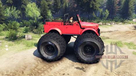 ГАЗ-69М Red Monster für Spin Tires