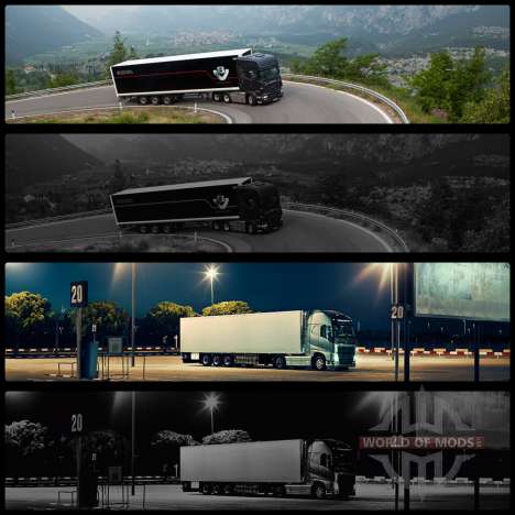 Les écrans de démarrage v2 pour Euro Truck Simulator 2