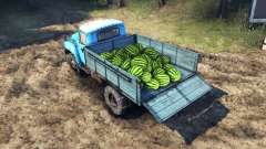 Das laden von Wassermelonen und Steine für Spin Tires