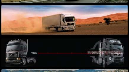 Les écrans de démarrage pour Euro Truck Simulator 2