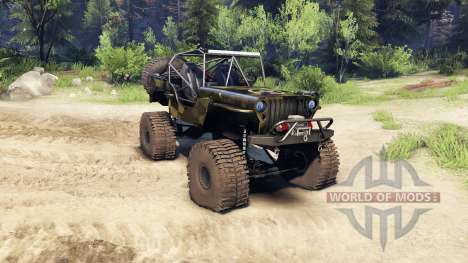 Jeep Willys camo pour Spin Tires