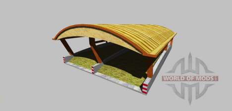 Fosse d'ensilage avec une canopée de la v3.0 pour Farming Simulator 2013