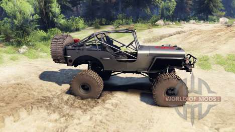 Jeep Willys black pour Spin Tires