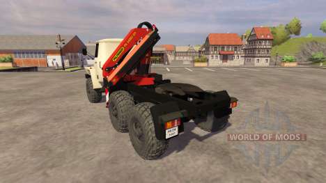 Ural-5557 Kran Elfenbein für Farming Simulator 2013