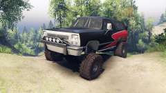 Dodge Ramcharger II 1991 red and black-clean pour Spin Tires