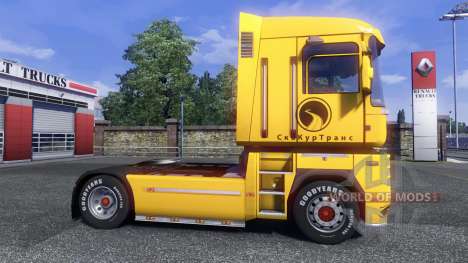 La peau Securetrans sur tracteur Renault pour Euro Truck Simulator 2