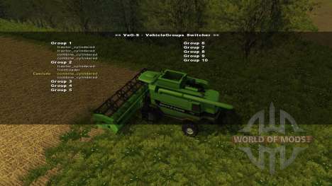 VehicleGroups Switcher v0.97 für Farming Simulator 2013
