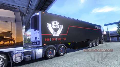 Couleur Schmitz Scania V8 pour semi-remorque pour Euro Truck Simulator 2
