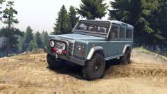 Land Rover Defender 110 blue metalic pour Spin Tires