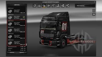 Pak-Motor für Renault Premium für Euro Truck Simulator 2