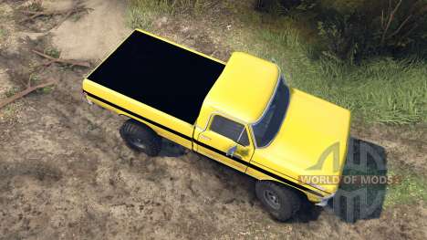 Ford F-200 1968 yellow pour Spin Tires