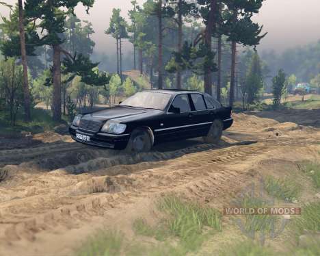 Mercedes W140 pour Spin Tires