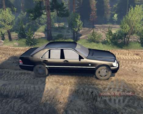 Mercedes W140 pour Spin Tires