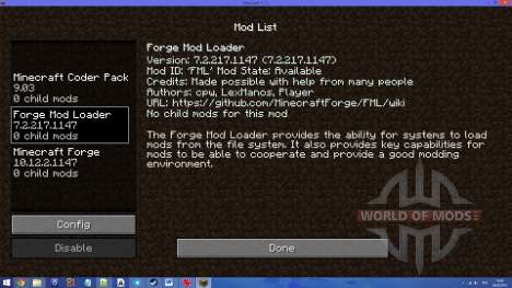 Forge API для Minecraft 1.7.2