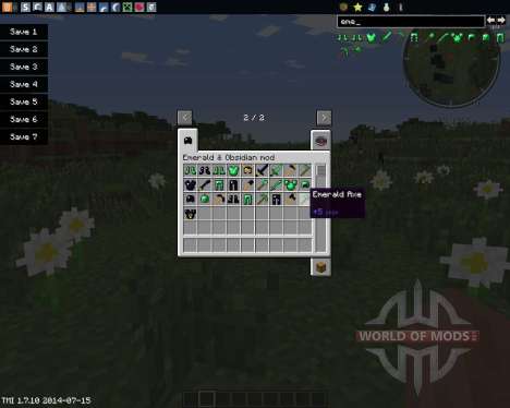 Emerald and Obsidian Tools für Minecraft