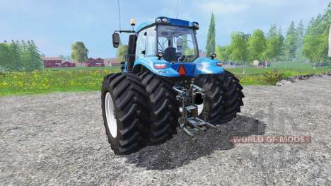 New Holland T8.320 with twin dynamic rear wheels pour Farming Simulator 2015