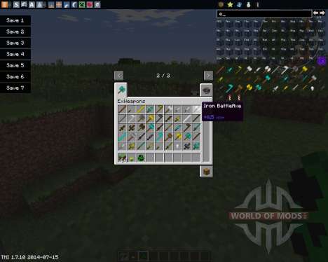 ExWeapons pour Minecraft