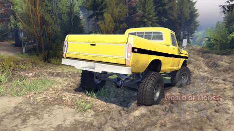 Ford F-200 1968 yellow pour Spin Tires