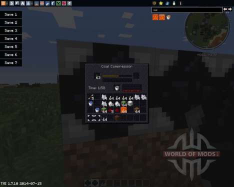 Coal to Diamond Compressor für Minecraft