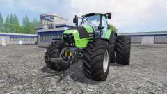 Deutz-Fahr Agrotron 7250 dynamic rear twin wheel pour Farming Simulator 2015