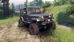 Jeep YJ 1987 gray pour Spin Tires