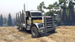 Peterbilt 379 black and green pour Spin Tires