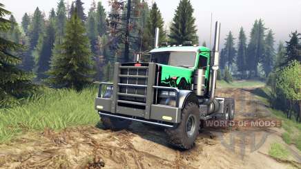 Peterbilt 379 v1.1 green and black pour Spin Tires
