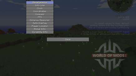 Zyins HUD pour Minecraft