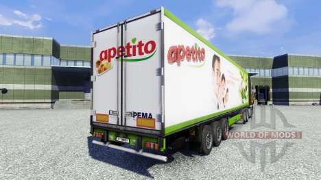 Haut Apetito auf dem Anhänger für Euro Truck Simulator 2