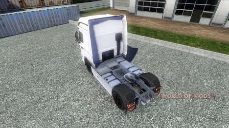 Haut White Edition für DAF XF Sattelzug für Euro Truck Simulator 2