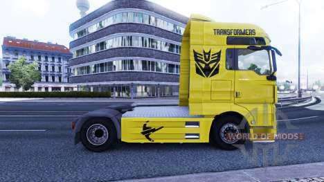 Haut Transformatoren auf die LKW MAN für Euro Truck Simulator 2