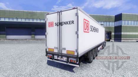 Haut DB Schenker auf den trailer für Euro Truck Simulator 2