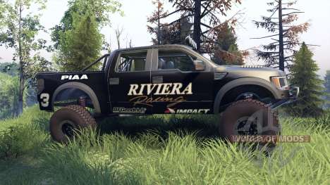 Ford Raptor Pre-Runner riviera pour Spin Tires