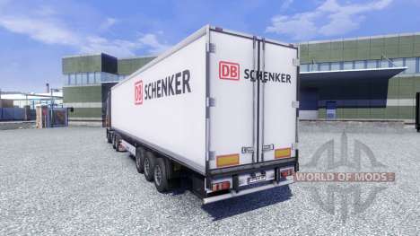 La peau DB Schenker sur la remorque pour Euro Truck Simulator 2