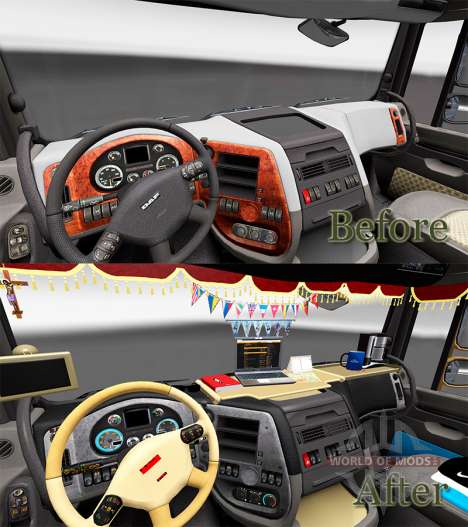 Nouvel intérieur DAF trucks pour Euro Truck Simulator 2