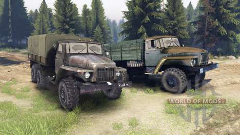 Ural-375 und 4320-01 für Spin Tires