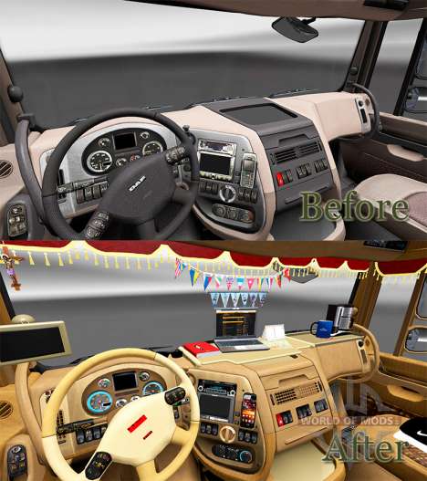 Nouvel intérieur DAF trucks pour Euro Truck Simulator 2