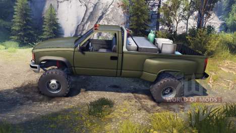 Chevrolet Regular Cab Dually green pour Spin Tires