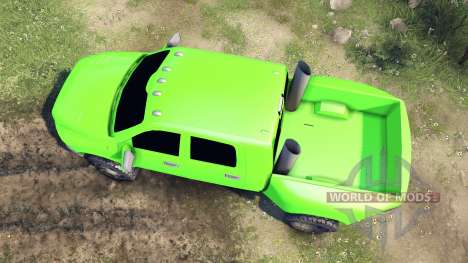 Dodge Ram 3500 dually v1.1 green für Spin Tires
